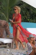 VICTORIA SILVSTEDT in Bikini at a Beach in St. Barts 12/22/2018
