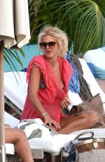 VICTORIA SILVSTEDT in Bikini at a Beach in St. Barts 12/22/2018