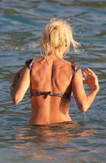 VICTORIA SILVSTEDT in Bikini on the Beach in St. Barts 12/22/2018
