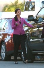 ZOE SALDANA Out and About in Los Angeles 12/04/2018