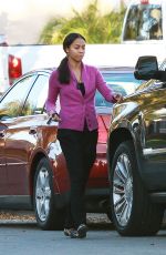 ZOE SALDANA Out and About in Los Angeles 12/04/2018