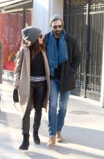 ABIGAIL SPENCER out with Her Boyfriend in Paris 01/21/2019