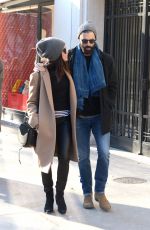 ABIGAIL SPENCER out with Her Boyfriend in Paris 01/21/2019