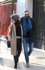 ABIGAIL SPENCER out with Her Boyfriend in Paris 01/21/2019