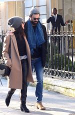 ABIGAIL SPENCER out with Her Boyfriend in Paris 01/21/2019