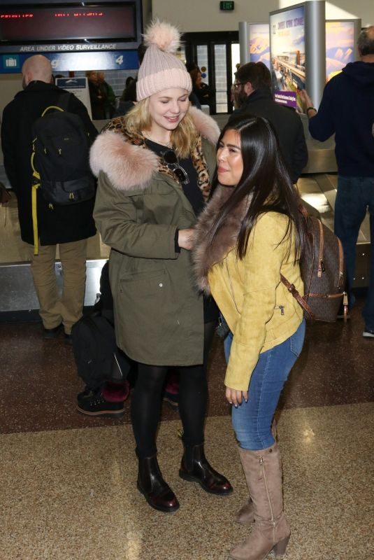 ADELAIDE CLEMENS at Salt Lake City Airport 01/24/2019