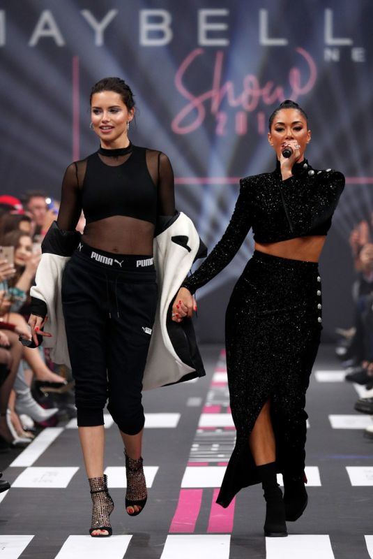 ADRIANA LIMA and NICLE SCHERZINGER at Maybelline New York Show at Berlin Fashion Week 01/17/2019