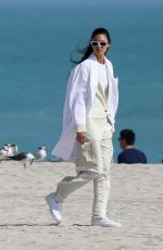 AIRA FERREIRA in Bodysuit on the Set of a Photoshoot in Miami 01/25/2019