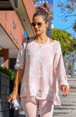 ALESSANDRA AMBROSIO Arrives at Pilates Class in Los Angeles 01/19/2019