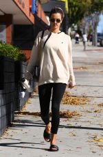 ALESSANDRA AMBROSIO Heading to Pilates Class in Los Angeles 01/21/2019