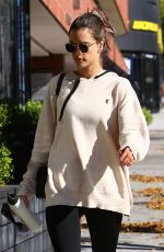 ALESSANDRA AMBROSIO Heading to Pilates Class in Los Angeles 01/21/2019