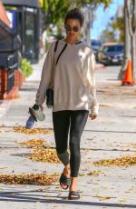 ALESSANDRA AMBROSIO Heading to Pilates Class in Los Angeles 01/21/2019