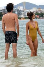 ALESSANDRA AMBROSIO in Swimsuit at a Beach in Brazil 01/04/2019