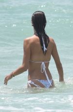 ALESSANDRA AMBROSIO in White Bikini at a Beach in Santa Catarina 01/03/2019