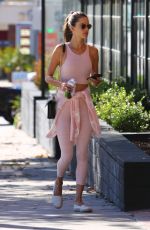 ALESSANDRA AMBROSIO Leaves Pilates Class in Los Angeles 01/19/2019