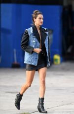 ALESSANDRA AMBROSIO on the Set of a Photoshoot in Miami 01/22/2019