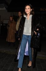 ALEXA CHUNG Out and About in London 01/14/2019