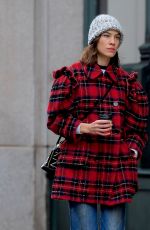 ALEXA CHUNG Out and About in New York 01/03/2019
