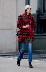 ALEXA CHUNG Out and About in New York 01/03/2019