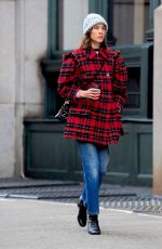 ALEXA CHUNG Out and About in New York 01/03/2019