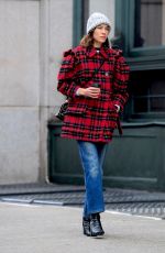 ALEXA CHUNG Out and About in New York 01/03/2019