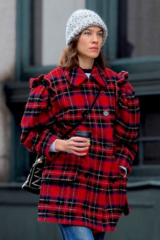 ALEXA CHUNG Out and About in New York 01/03/2019