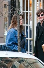 ALEXA CHUNG Out and About in New York 01/08/2019