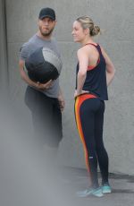 ALISON BRIE Working Out at a Gym in Los Angeles 01/09/2019