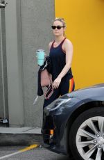 ALISON BRIE Working Out at a Gym in Los Angeles 01/09/2019