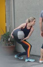 ALISON BRIE Working Out at a Gym in Los Angeles 01/09/2019