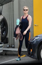 ALISON BRIE Working Out at a Gym in Los Angeles 01/09/2019