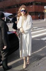ALYSIA REINER Arrives at Build Studios in New York 01/25/2019