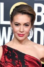 ALYSSA MILANO at 2019 Golden Globe Awards in Beverly Hills 01/06/2019