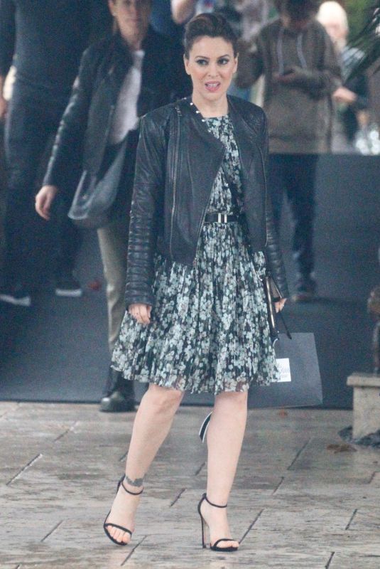 ALYSSA MILANO at Bel Air Hotel in Los Angeles 01/17/2019