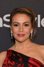 ALYSSA MILANO at Instyle and Warner Bros Golden Globe Awards Afterparty in Beverly Hills 01/06/2019