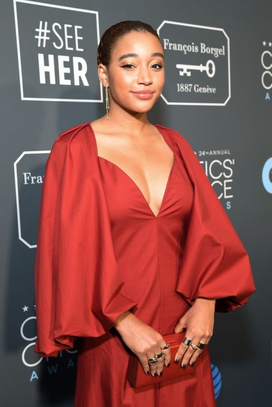 AMANDLA STENBERG at 2019 Critics’ Choice Awards in Santa Monica 01/13/2019