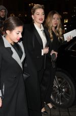 AMBER HEARD Arrives at Her Hotel in Paris 01/22/2019