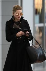 AMBER HEARD at Airport in Paris 01/20/2019