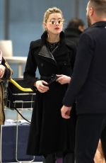 AMBER HEARD at Airport in Paris 01/20/2019