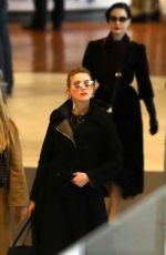 AMBER HEARD at Airport in Paris 01/20/2019