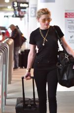 AMBER HEARD at LAX Airport in Los Angeles 01/06/2019