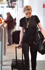 AMBER HEARD at LAX Airport in Los Angeles 01/06/2019