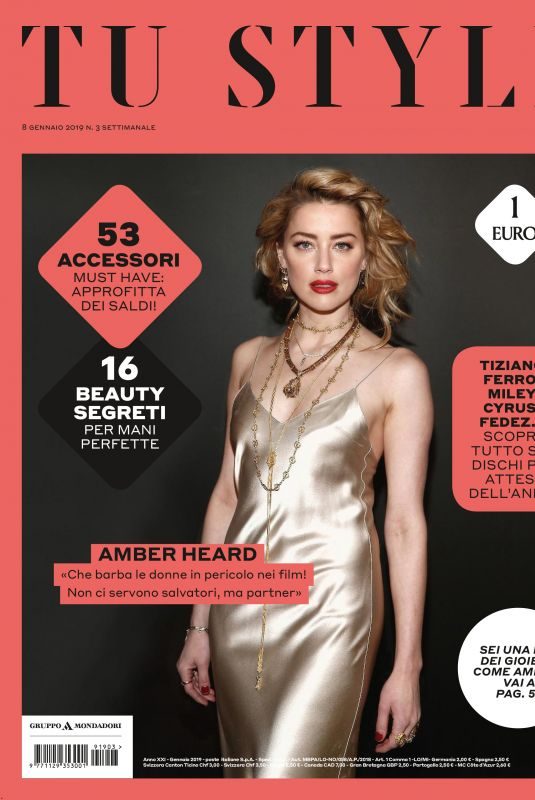 AMBER HEARD in Tu Style Magazine, January 2019