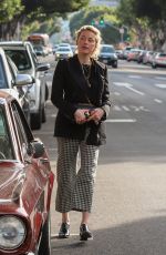 AMBER HEARD Leaves Gigaro Bistro in Los Feliz 01/07/2019