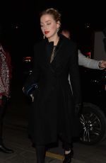 AMBER HEARD Leaves Laperouse Restaurant in Paris 01/21/2019