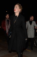 AMBER HEARD Leaves Laperouse Restaurant in Paris 01/21/2019