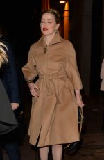 AMBER HEARD Out and About in Paris 01/23/2019