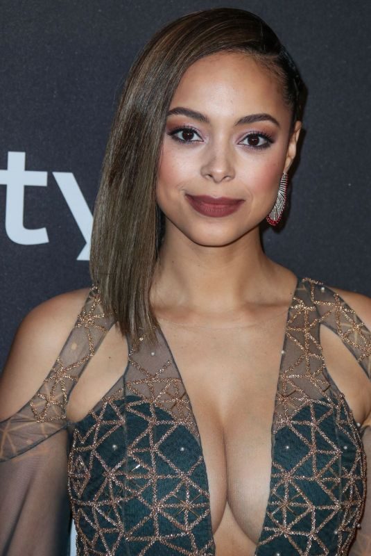 AMBER STEVENS at Instyle and Warner Bros Golden Globe Awards Afterparty in Beverly Hills 01/06/2019