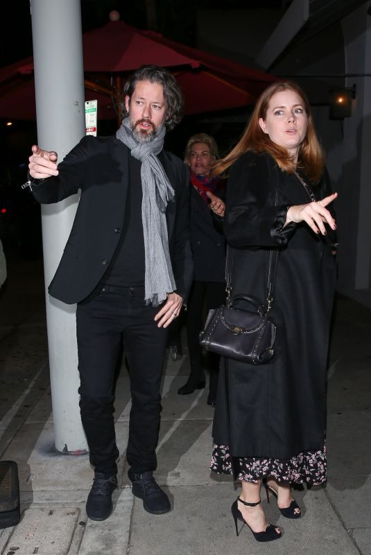 AMY ADAMS and Darren Le Gallo at Craig’s in West Hollywood 01/21/2019