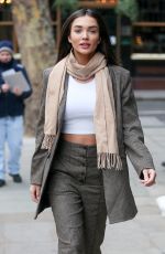 AMY JACKOSN Arrives AOL Build in London 01/21/2019
